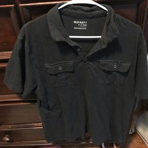 Old navy xl polo shirt faded black